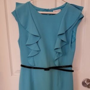 Calvin Klein TEAL DRESS Size 10